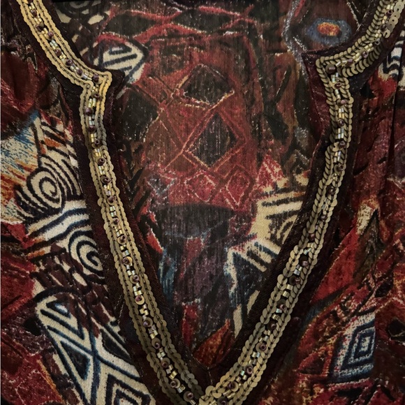 Chico's Multicolor Patterned Blouse - Picture 5 of 5